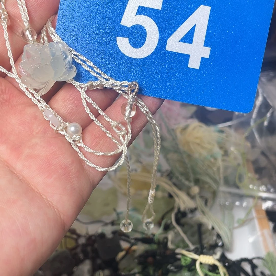 蛇纹石玉颈饰合金✿****欢