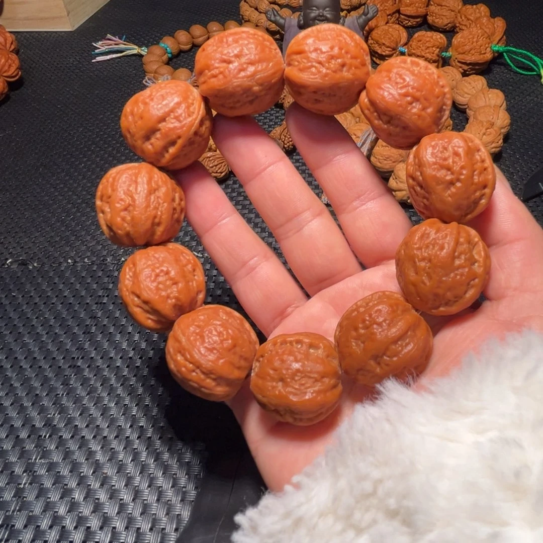 文玩核桃手串粗筋元宝24