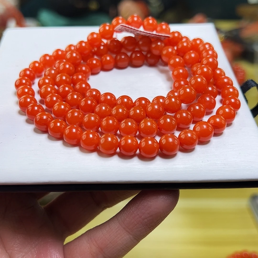 南红玛瑙未镶嵌买7+mmm保山西山滴水洞南红