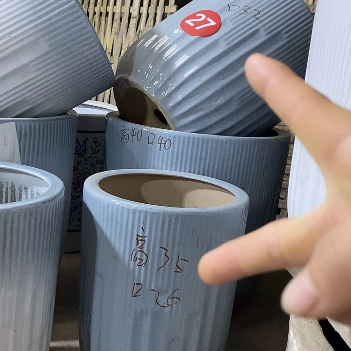 高温烧制特价一套三个盆陶瓷
