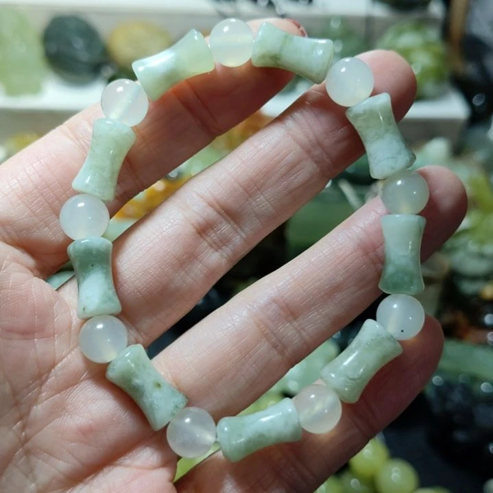 岫玉手串款式未镶嵌