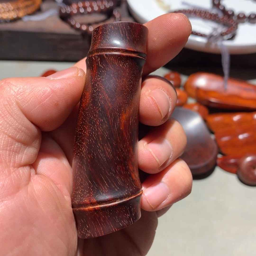 小叶紫檀手串/手链竹节手把