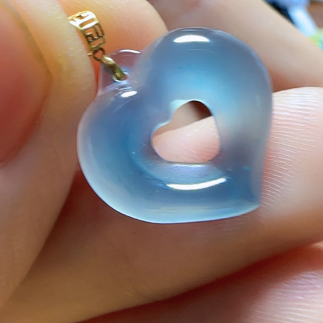 亲***۶翡翠18K金镶嵌手镯翡翠130