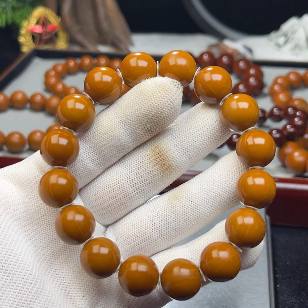 橄榄核手串*️***1.44+树王全品铁核 小孔