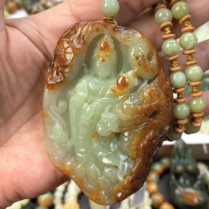 【闪购商品】透闪石质玉挂件未镶嵌