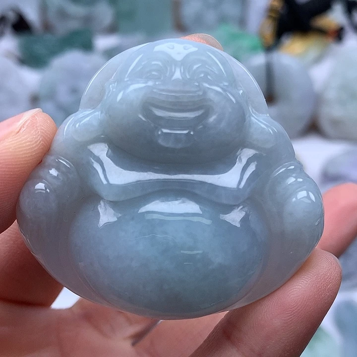 翡翠未镶嵌颈饰大佛福利卡厚11+