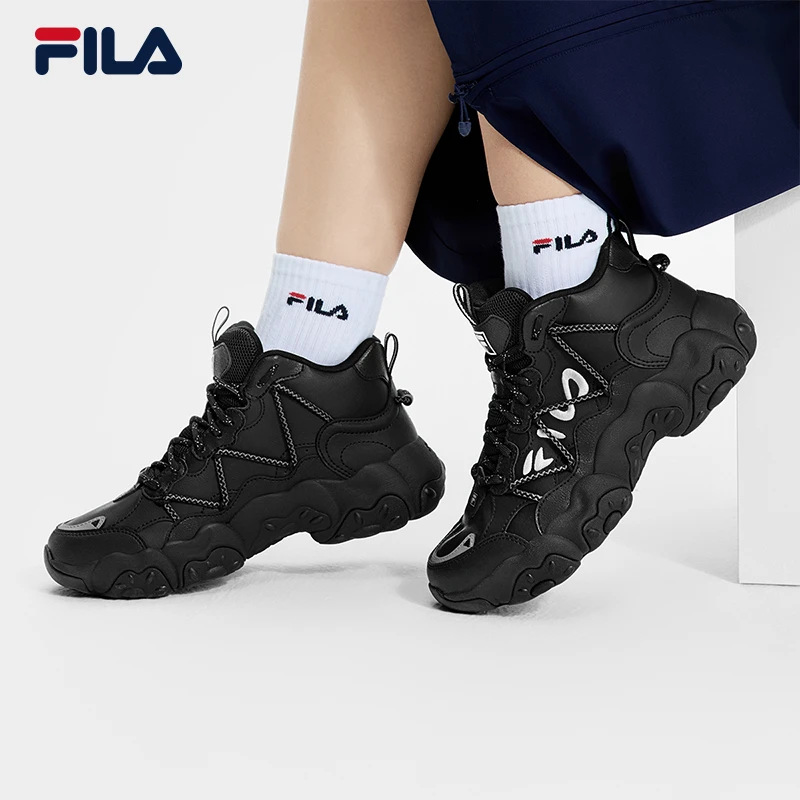 Fila/斐乐高帮猫爪6代新款运动休闲舒适轻便摩根老爹鞋F12W511115