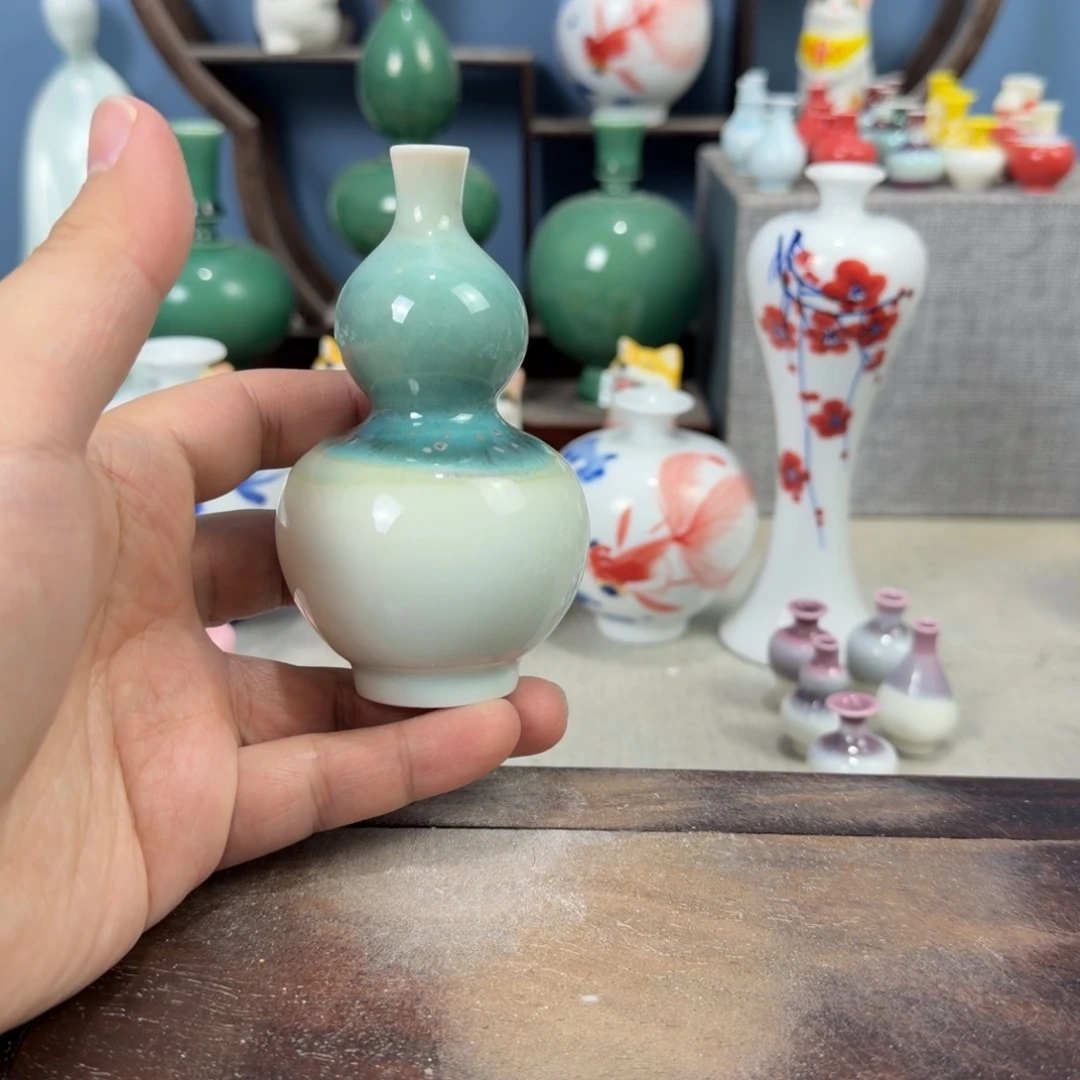 陶瓷手工小花器摆件