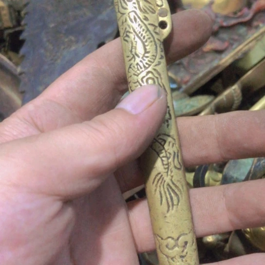 仰***空闪电购铜摆件工艺品