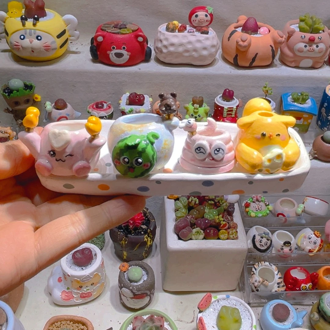 035纯手工制作重工盆盆30一只