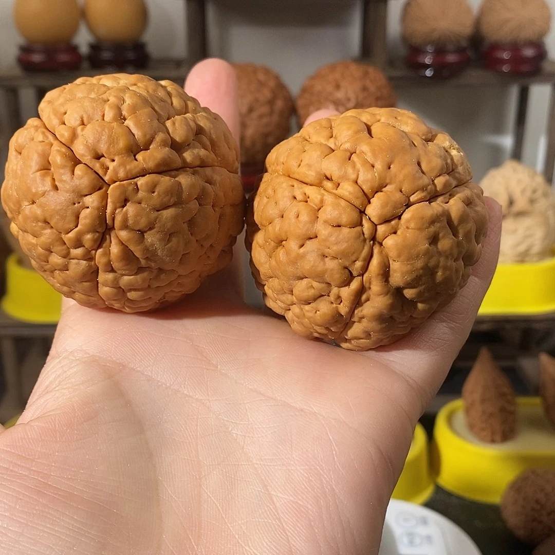 吊坠文玩核桃三瓣脑纹金刚虫眼5456