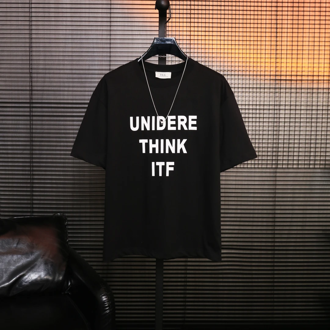 【断码清仓】宽松半袖潮流百搭时尚个性字母印花休闲圆领短袖T恤