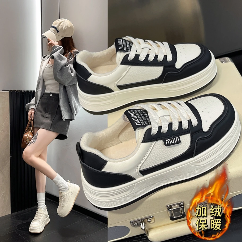 鞋子女款秋冬厚底时尚百搭鞋子女款爆款阔腿裤必备鞋