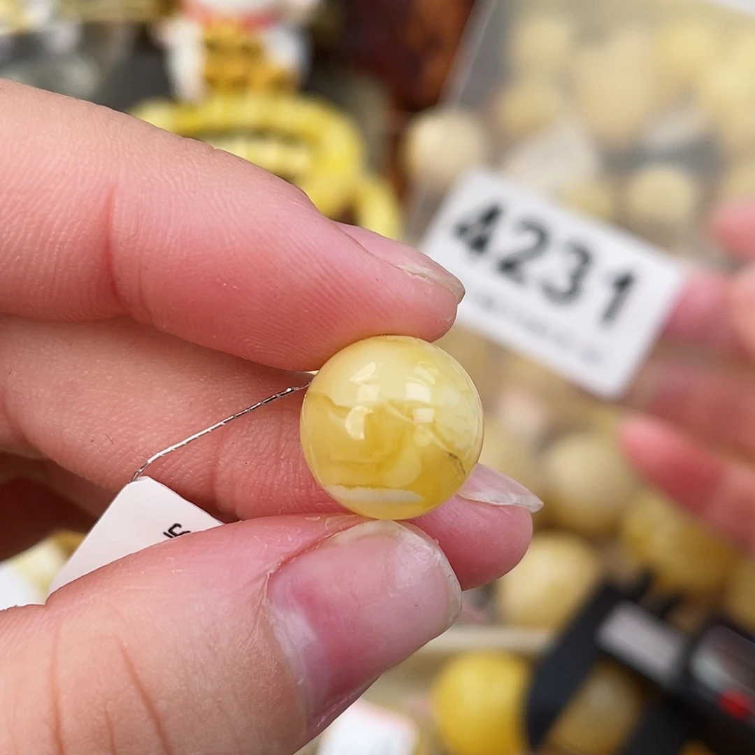 蜜蜡未镶嵌珠宝奇石粉12.8