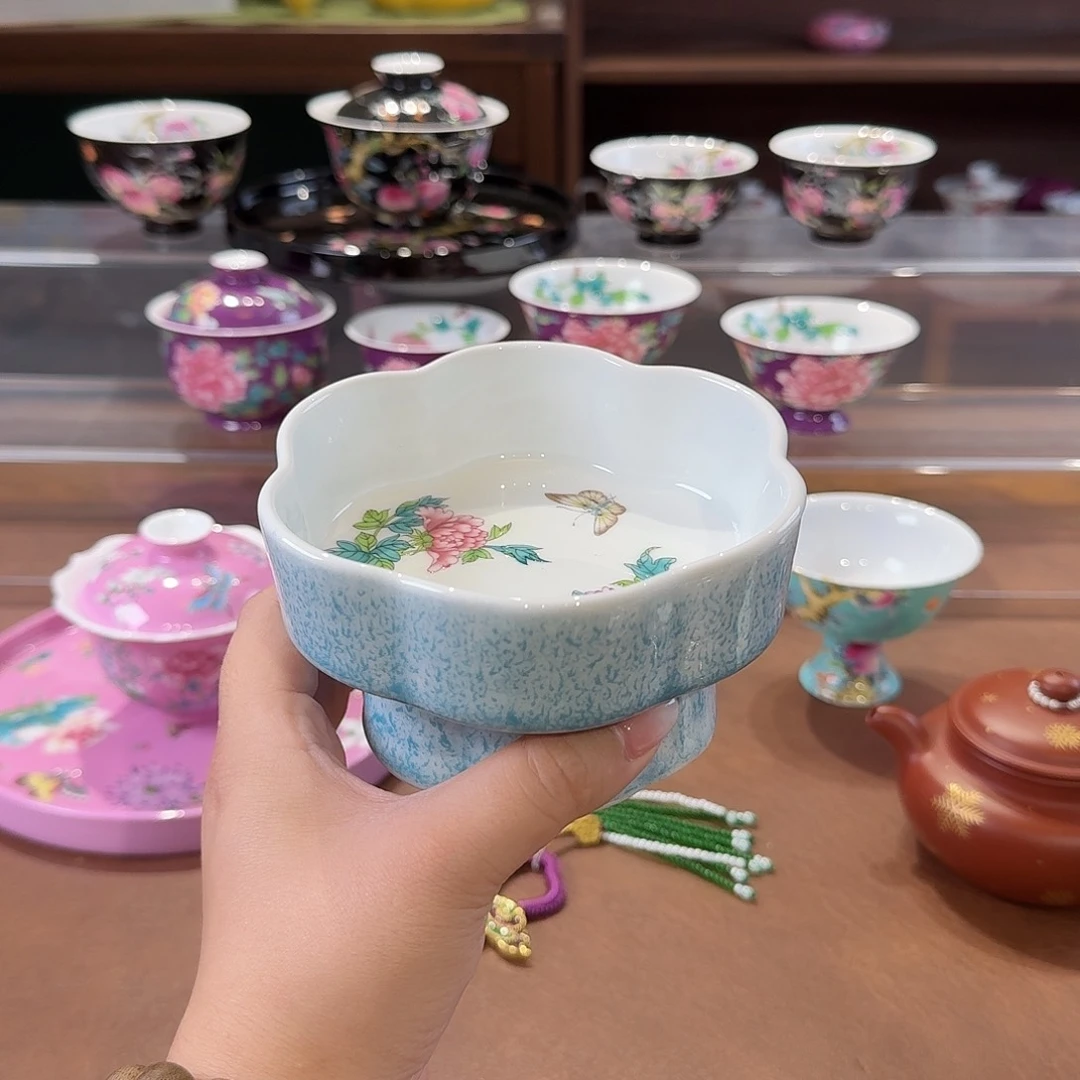 珐琅彩主人杯茶具套装