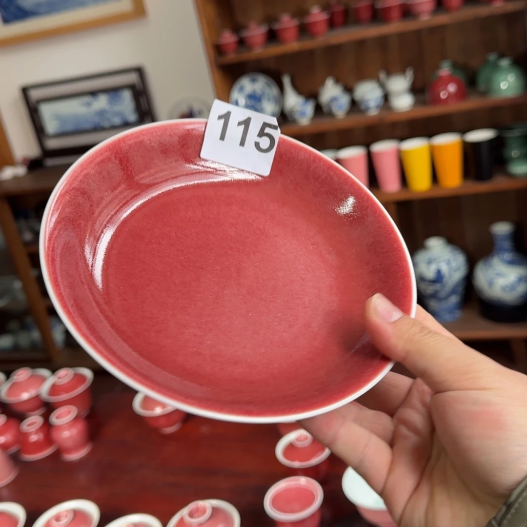 豇豆红壶承直径17