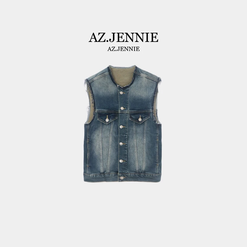 【特】RUJING丨复古牛仔马甲-WT0322