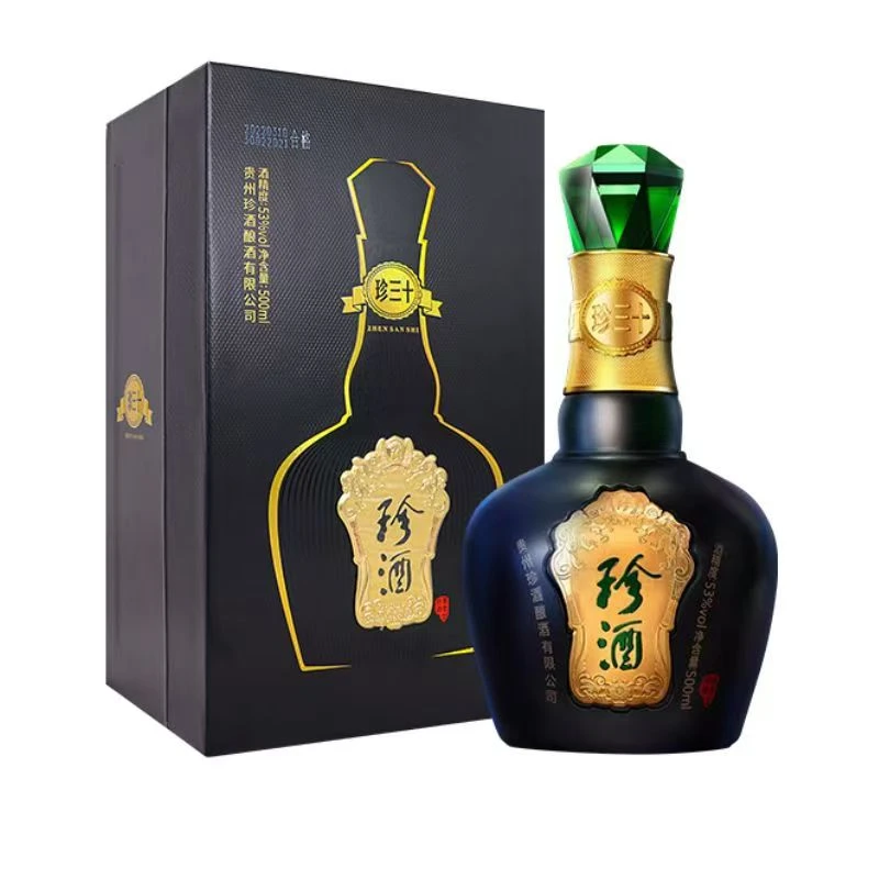 珍酒珍三十正装 贵州珍酒酿酒有限公司 酱香型白酒53度500ml