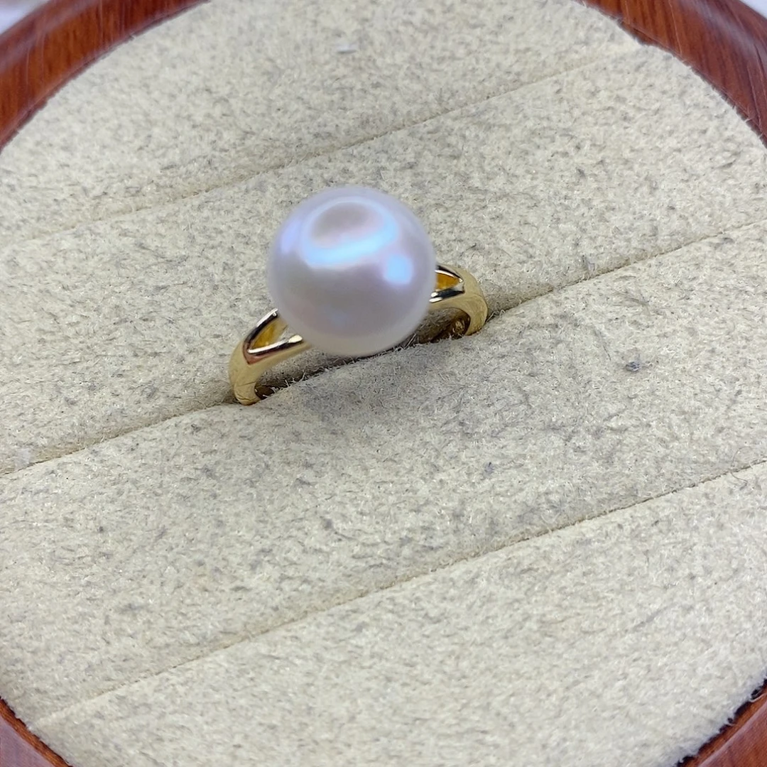 淡水珍珠合金戒指