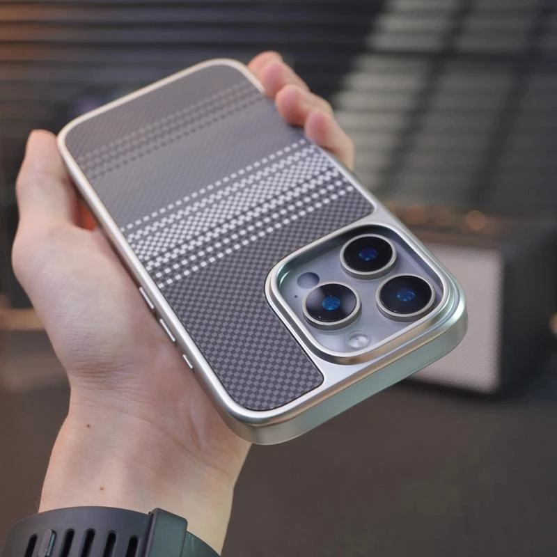 高级凯夫拉纹磨砂适用iphone16pro手机壳15/14防摔13/12防滑全包