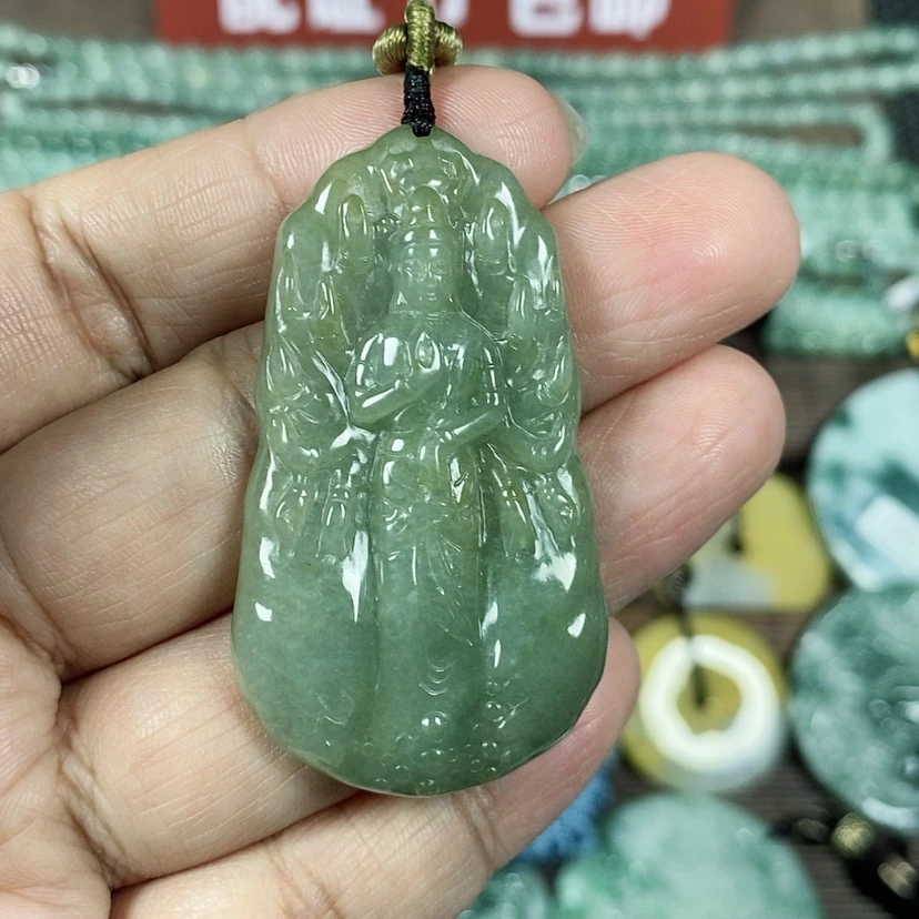 【闪购商品】翡翠颈饰未镶嵌梓*吖玉吊坠翡翠玉