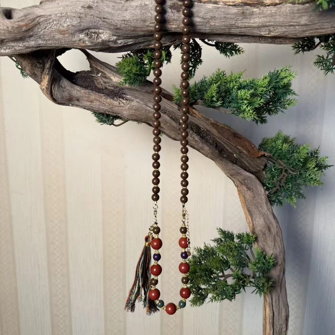 七香十二精红麝香8-12mm项链hx0090zt5608