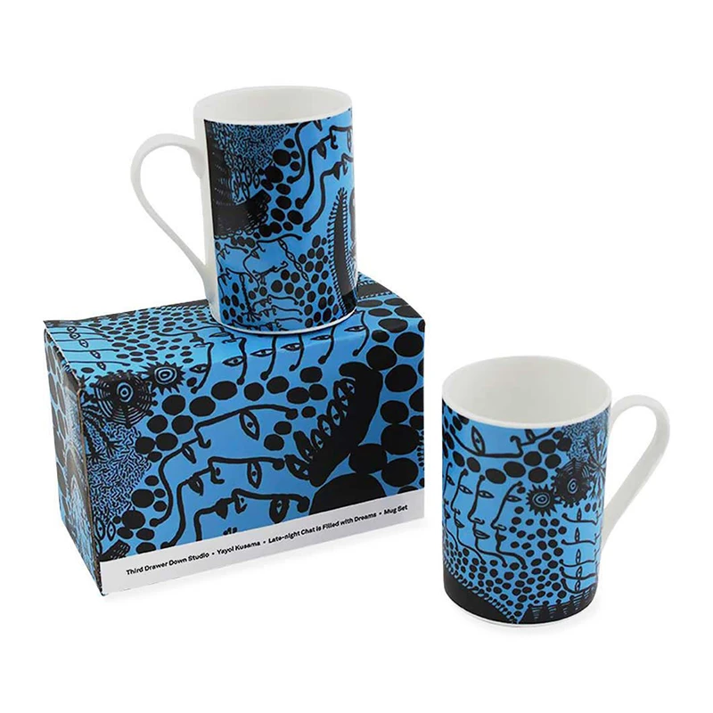 草间弥生KUSAMA陶瓷马克杯对杯日式清新风简约创意杯子情侣杯