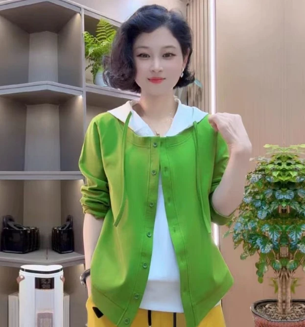 2068#时尚连帽休闲运动气质上衣&裤子