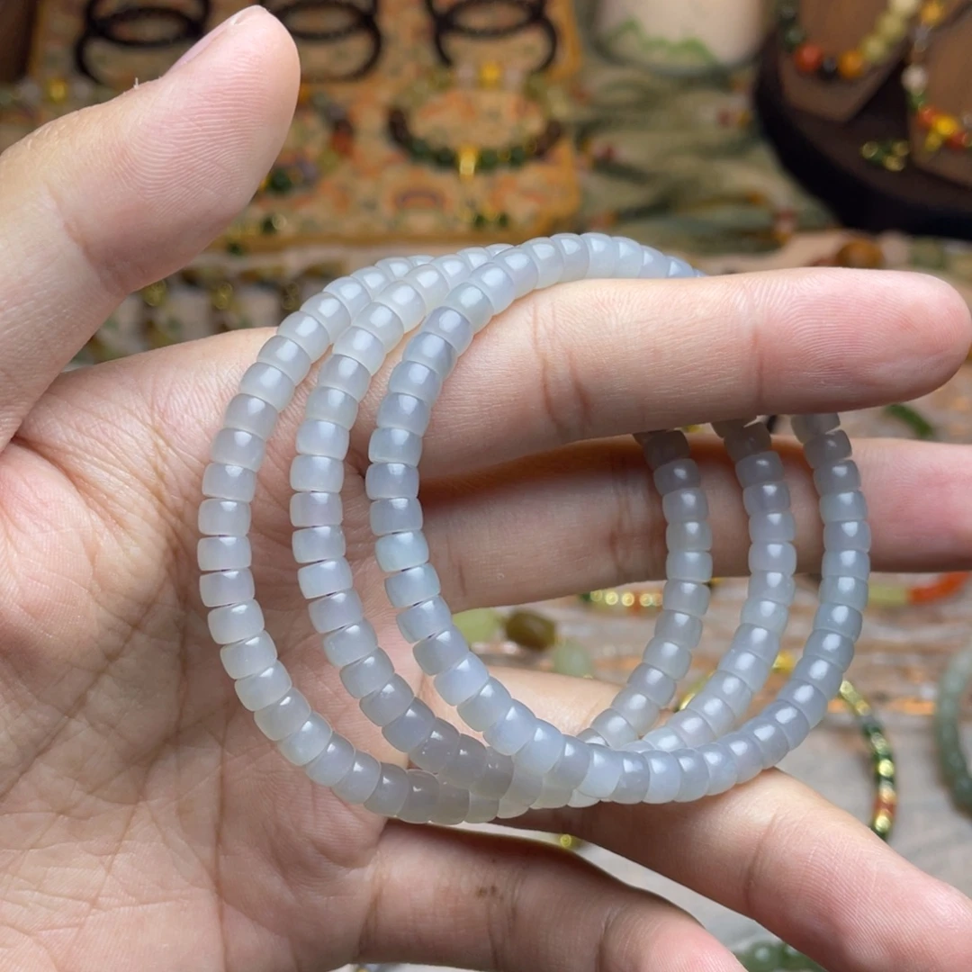 和田玉未镶嵌手链