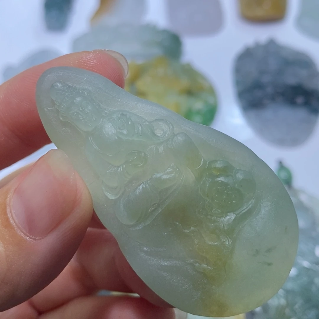 定制翡翠未镶嵌毛货