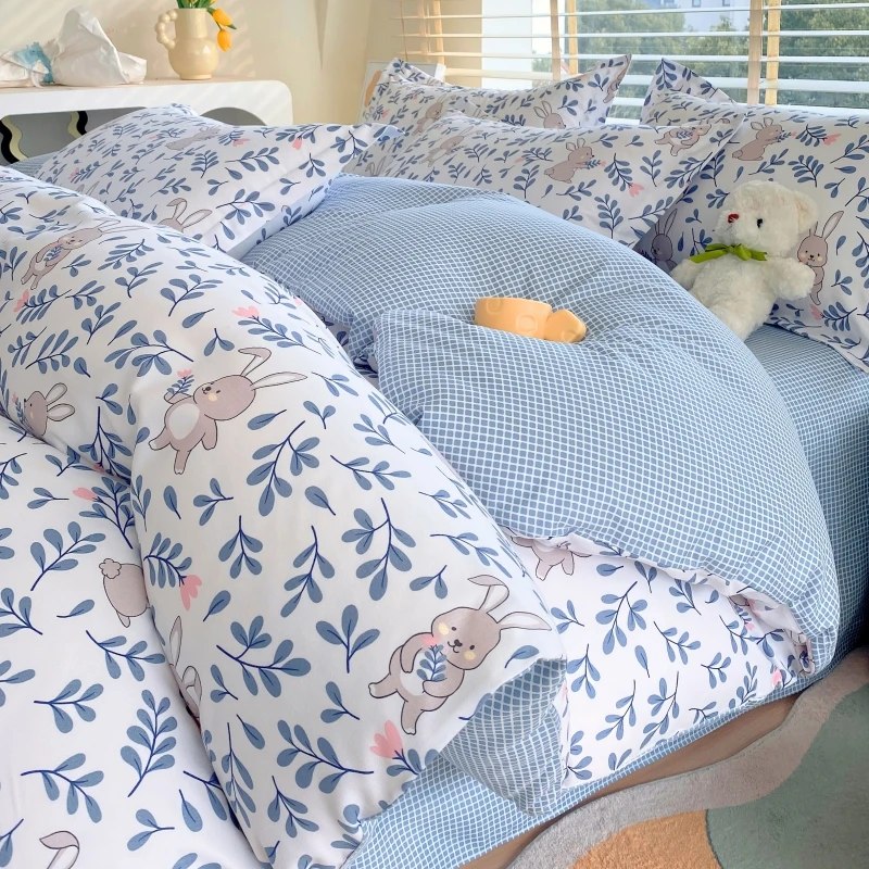 被套纯棉100全棉被罩150x200x230网红款被套单件床上用品四季通用