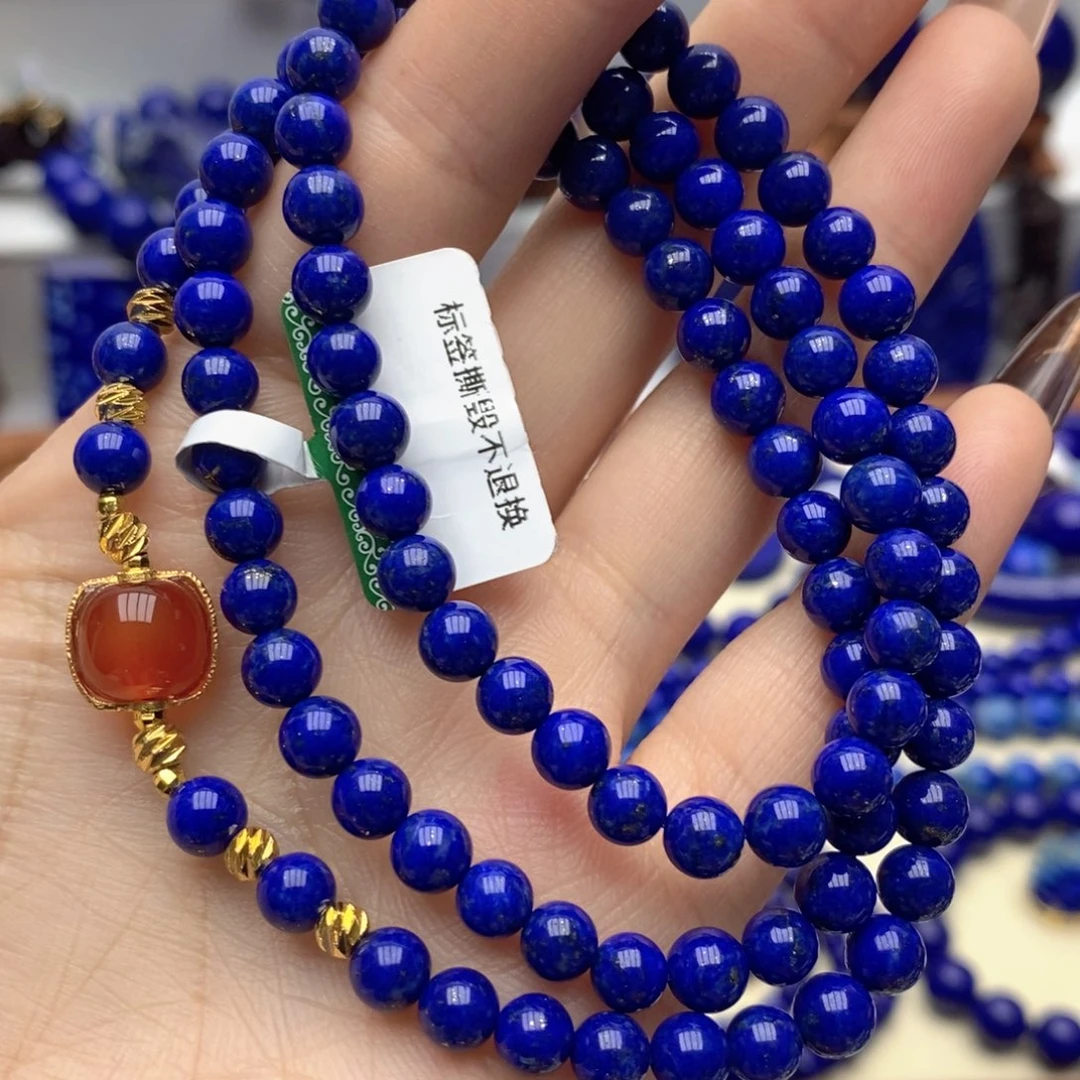 青金石未镶嵌手链5mm