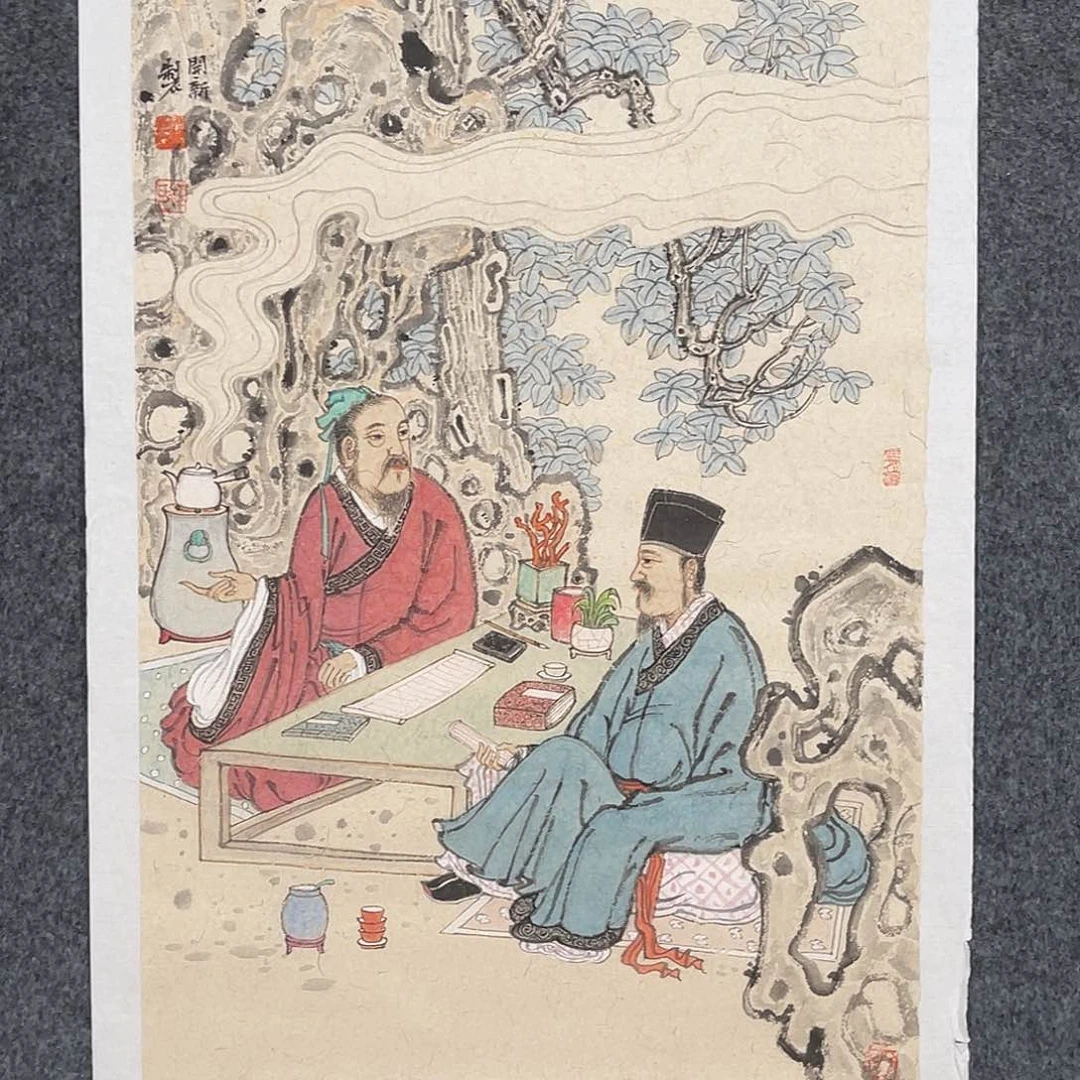 国画（f25397）高士论道 书画