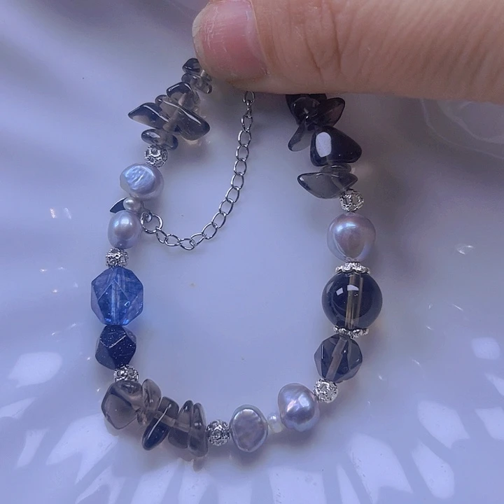 淡水珍珠手绳合金