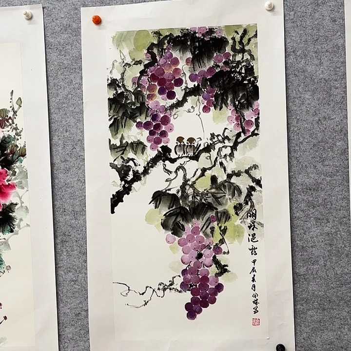 国画花鸟的翅膀和