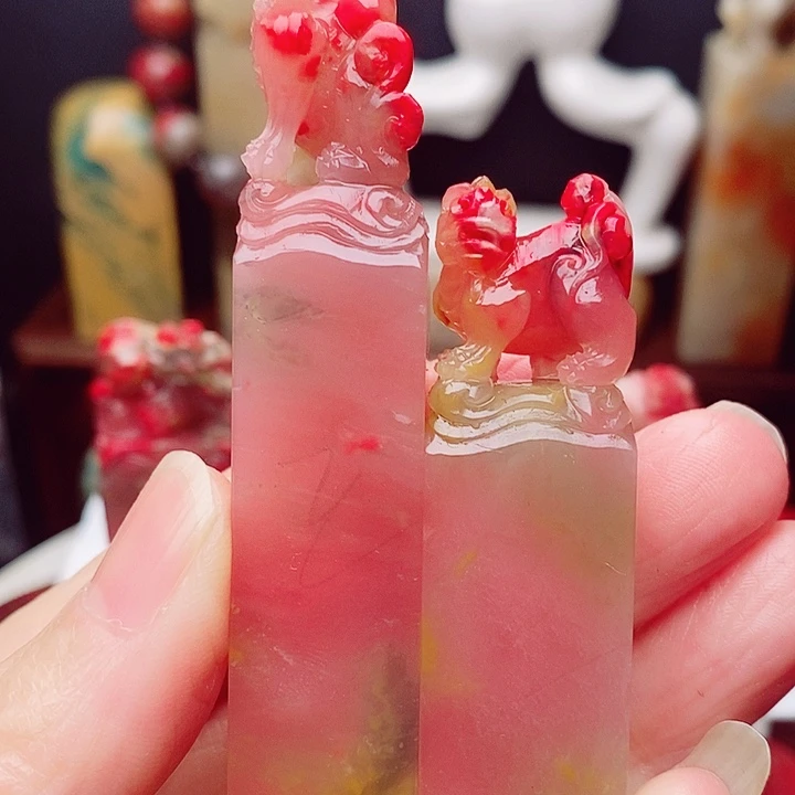 我***7昌化鸡血石巴林鸡血石印章