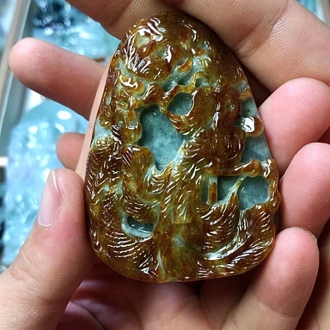 翡翠未镶嵌颈饰天然缅甸翡翠a货