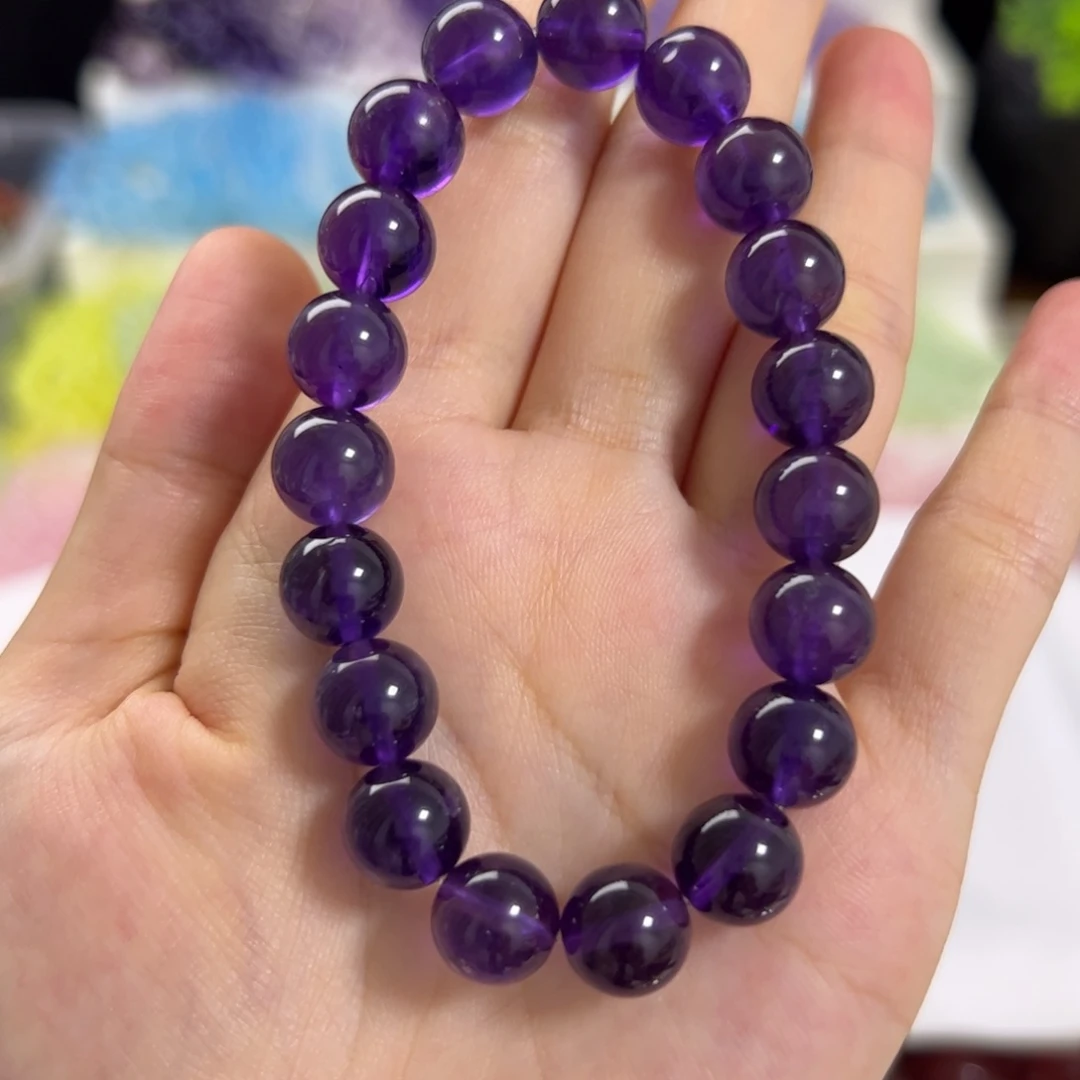 7***C水晶手串未镶嵌乌拉圭10咪拍十次合一单 不带证