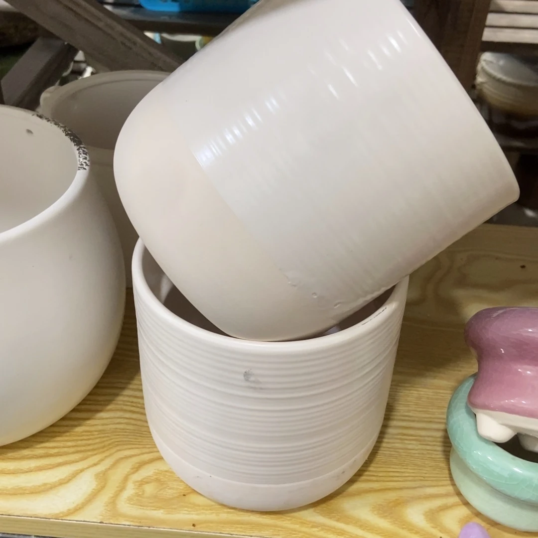 红陶高温陶瓷花盆