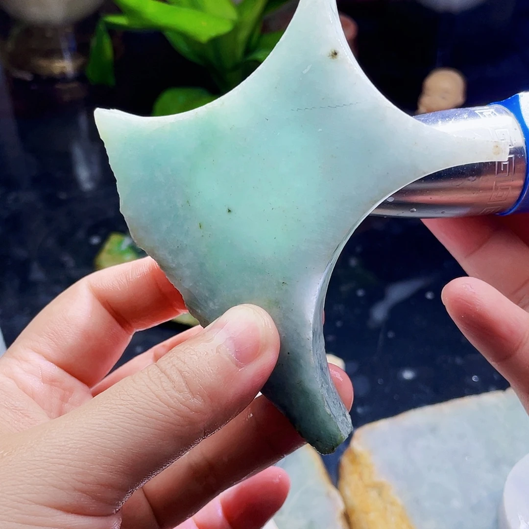 翡翠未镶嵌颈饰毛料7