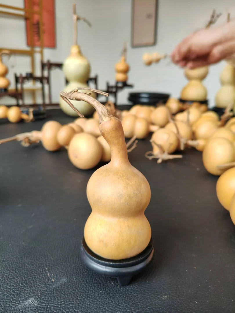 天然带龙头小葫芦手把件可盘玩传统文玩方便携带
