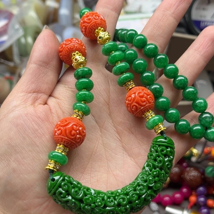 石英质玉颈饰未镶嵌