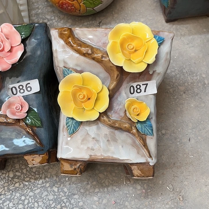 粗陶材质多肉花盆