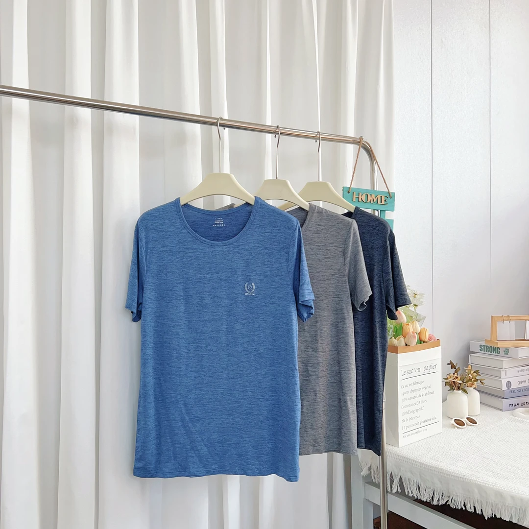 超柔超软！男士夏季舒适软弹色纺短袖T恤7621