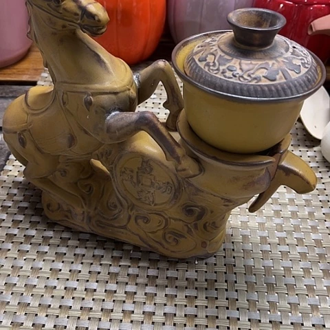 微瑕，不能明火，盖碗140毫升自动充没有杯子，