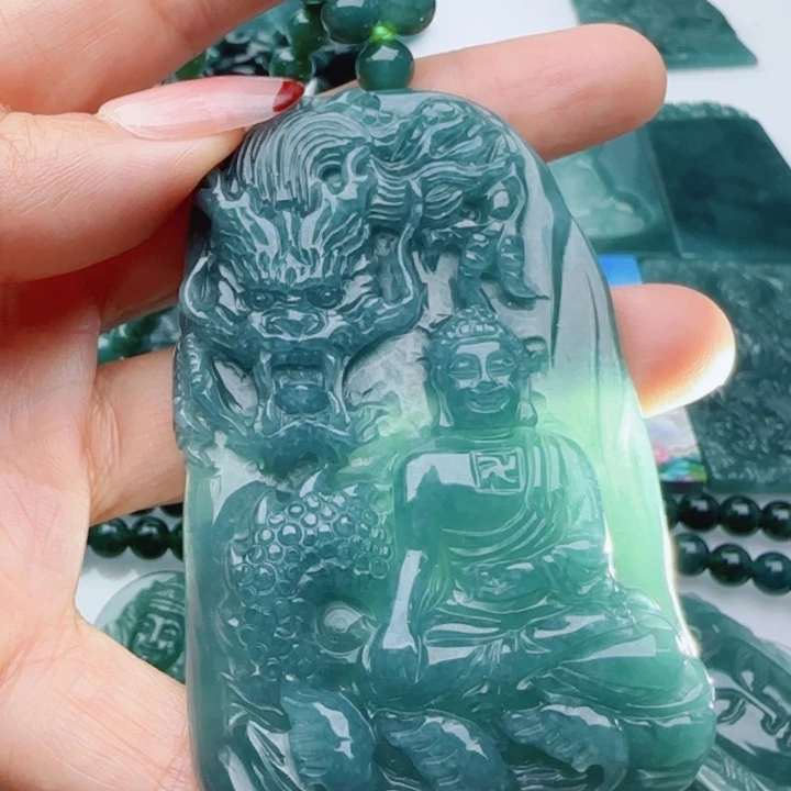 翡翠未镶嵌颈饰多样性发货天然A货翡翠