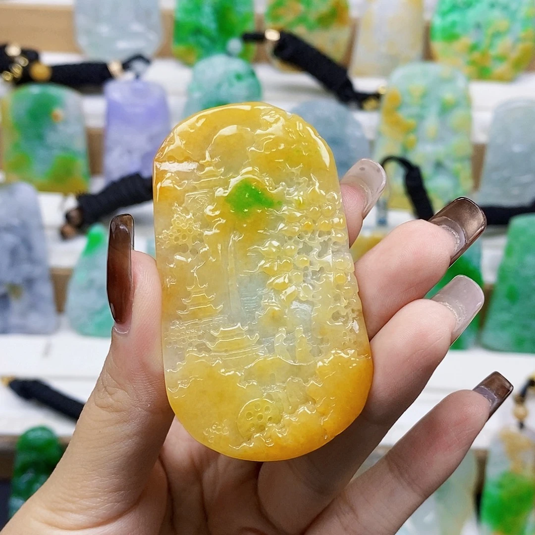 定制翡翠未镶嵌天然翡翠A货