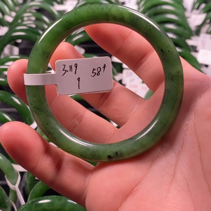 未镶嵌手镯和田玉（碧玉）58