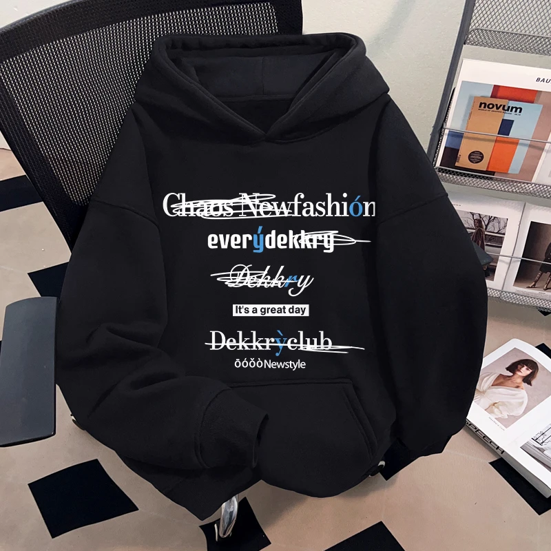 jtrt美式潮流字母印花连帽加入加厚卫衣秋冬季潮牌男女情侣款上衣