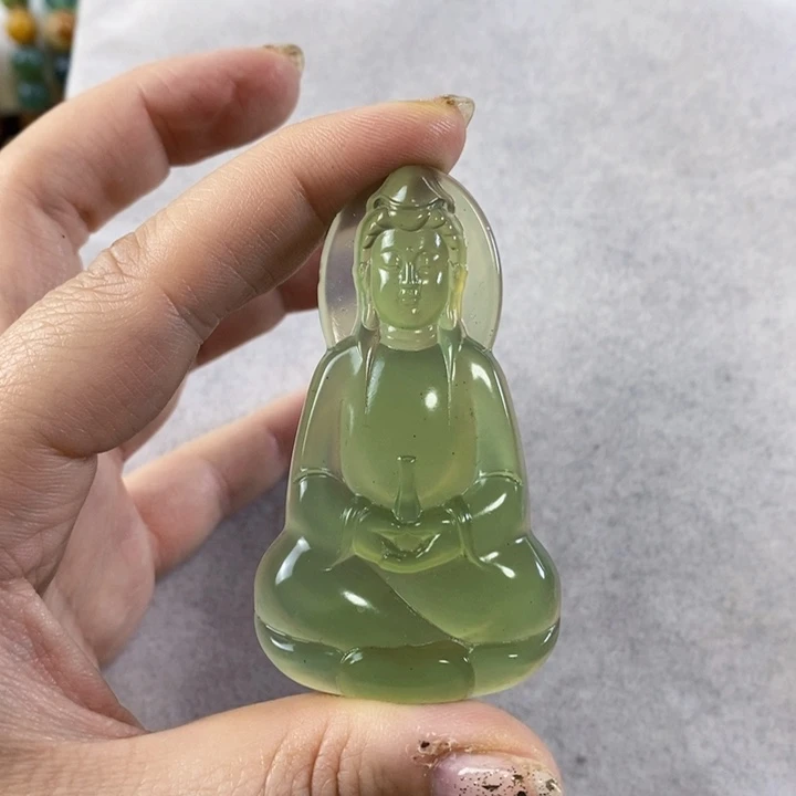 岫玉未镶嵌挂件吊坠